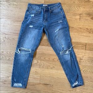 Women's Blue Boyfriend Jeans